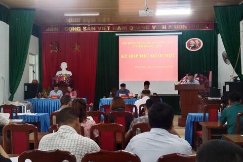 HỘI ĐỒNG NHÂN DÂN XÃ BẰNG LÃNG NHIỆM KỲ 2021 - 2026 TỔ CHỨC KỲ HỌP THỨ 11